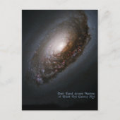Black Eye Galaxy aka Sleeping Beauty Galaxy Briefkaart (Voorkant)