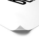 Black Eye Pea Funny Veggie Pun Poster (Hoek)