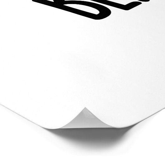 Black Eye Pea Funny Veggie Pun Poster (Hoek)