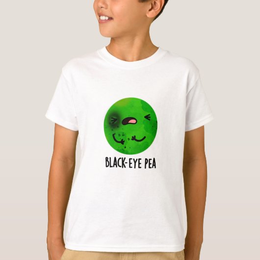 Black Eye Pea Funny Veggie Pun T-shirt (Voorkant)