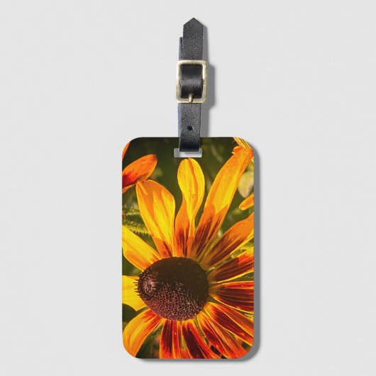 "Black-Eyed Susan" Bagagelabel (Voorkant (verticaal))
