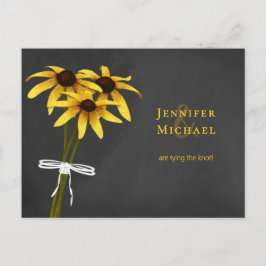 Black Eyed Susan bewaart de datum waarop de knoop Aankondigingskaart