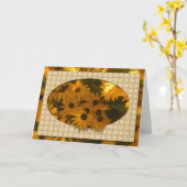 Black Eyed Susan Birthday Kaart (groot afdrukken) (Gele Bloem)