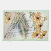 Black Eyed Susan Birthday Theedoek (Horizontaal)