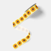 Black-eyed Susan Bloemlint Grosgrain Lint (Achterkant)