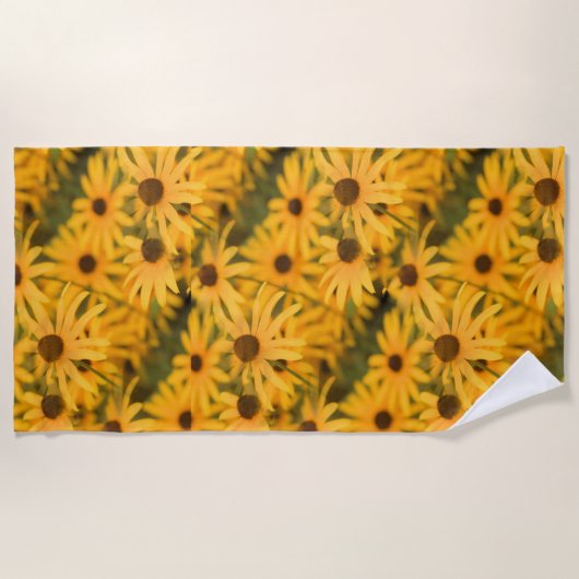 Black Eyed Susan Blooms Strandlaken (Voorkant)