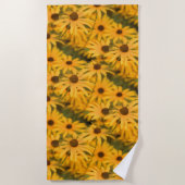 Black Eyed Susan Blooms Strandlaken (Voorkant)