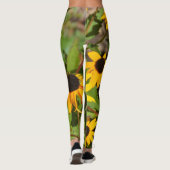Black-Eyed Susan Bold Floral Botanical Leggings (Achterkant)