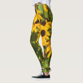 Black-Eyed Susan Bold Floral Botanical Leggings (Links)