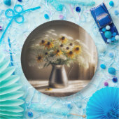 Black-eyed Susan Bouquet op kant Papieren Bordje (Feest)