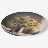 Black-eyed Susan Bouquet op kant Papieren Bordje (Gekanteld)