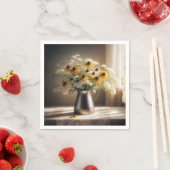 Black-eyed Susan Bouquet op kant Servet (Insitu)