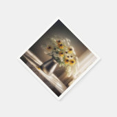 Black-eyed Susan Bouquet op kant Servet (Hoek)