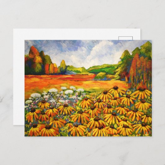 Black Eyed Susan Briefkaart (Voorkant / Achterkant)