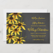 Black Eyed Susan bruiloft Kaart (Voorkant)