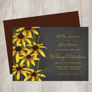 Black Eyed Susan bruiloft Kaart