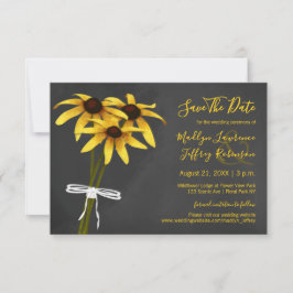 Black Eyed Susan bruiloft Save The Date