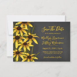 Black Eyed Susan bruiloft Save The Date