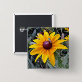Black-Eyed Susan Button (Voorkant /achterkant)