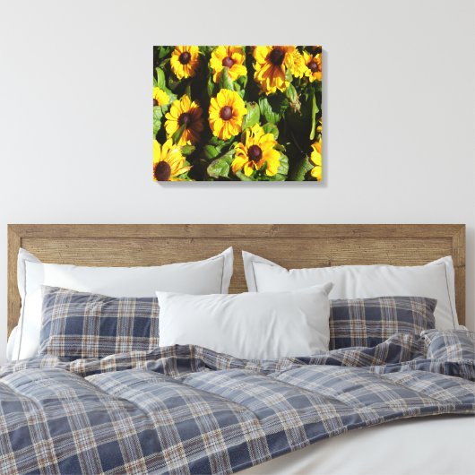 Black Eyed Susan Canvas Afdruk (Insitu (Slaapkamer))