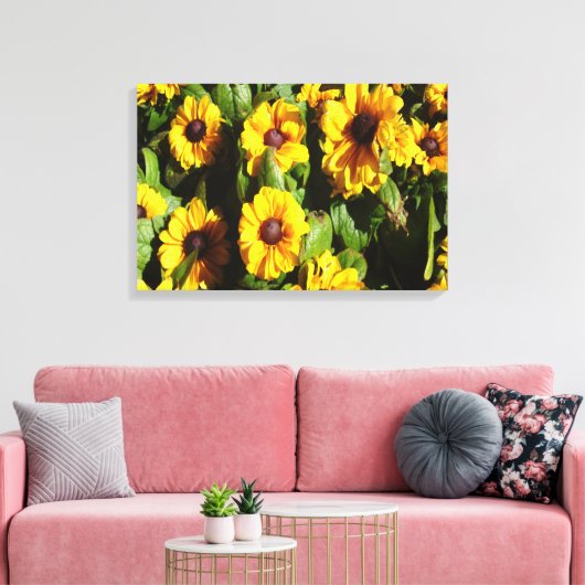 Black Eyed Susan Canvas Afdruk (Insitu (Woonkamer))