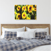 Black Eyed Susan Canvas Afdruk (Insitu (Slaapkamer))