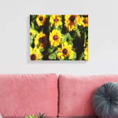 Black Eyed Susan Canvas Afdruk (Insitu (Woonkamer))