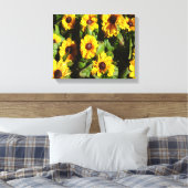 Black Eyed Susan Canvas Afdruk (Insitu (Slaapkamer))