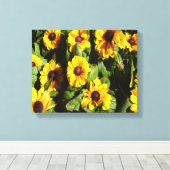 Black Eyed Susan Canvas Afdruk (Insitu (Houten vloer))