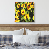 Black Eyed Susan Canvas Afdruk (Insitu (Slaapkamer))