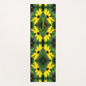 Black Eyed Susan Daisy Abstract gepersonaliseerd Yogamat (Voorkant)