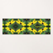 Black Eyed Susan Daisy Abstract gepersonaliseerd Yogamat (Voorkant (horizontaal))