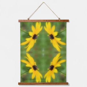 Black Eyed Susan Daisy Abstract Hangend Wandkleed