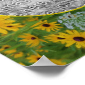 Black Eyed Susan Daisy Art Creëer Uw eigen foto Poster (Hoek)