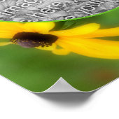 Black Eyed Susan Daisy Creëer Uw eigen foto Poster (Hoek)