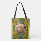 Black Eyed Susan Daisy Creëer Uw eigen foto Tote Bag (Achterkant)