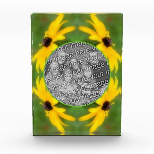 Black Eyed Susan Daisy Creëer Uw Eigen Fotoblokken (Voorkant)