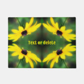 Black Eyed Susan Daisy Flower gepersonaliseerd Deurmat (Voorkant)