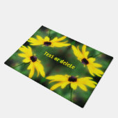 Black Eyed Susan Daisy Flower gepersonaliseerd Deurmat (Schuin)