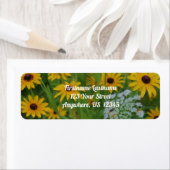 Black Eyed Susan Daisy Flower Painting Address Etiket (Insitu)