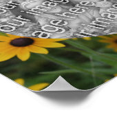 Black Eyed Susan Daisy Voeg je foto-Lijst toe Poster (Hoek)