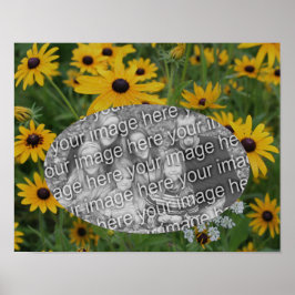 Black Eyed Susan Daisy Voeg je foto-Lijst toe Poster