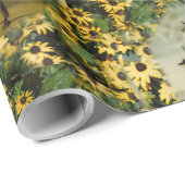 Black Eyed Susan Derby race paard wrapping paper Cadeaupapier (Rol Hoek)