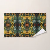 Black Eyed Susan Field Flowers Abstract Patroon Bad Handdoek (Handdoek)