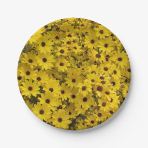 Black Eyed Susan Floral Paper Borden Papieren Bordje