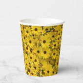Black Eyed Susan Floral Paper cup Papieren Bekers (Rechts)
