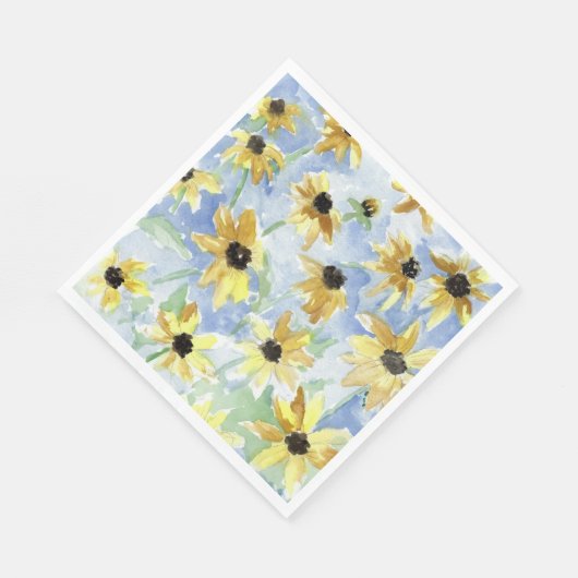Black Eyed Susan Floral Servet (Hoek)