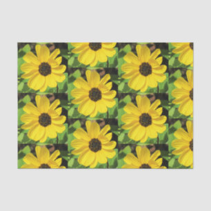 Black Eyed Susan Floral Tissue Paper Tissuepapier