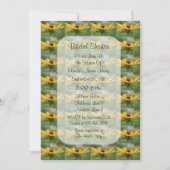 Black Eyed Susan Floral Vrijgezellenfeest Invite Kaart (Voorkant)