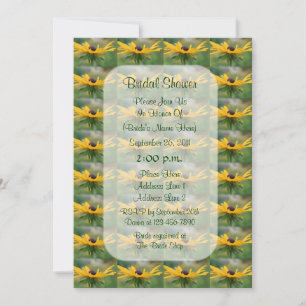 Black Eyed Susan Floral Vrijgezellenfeest Invite Kaart